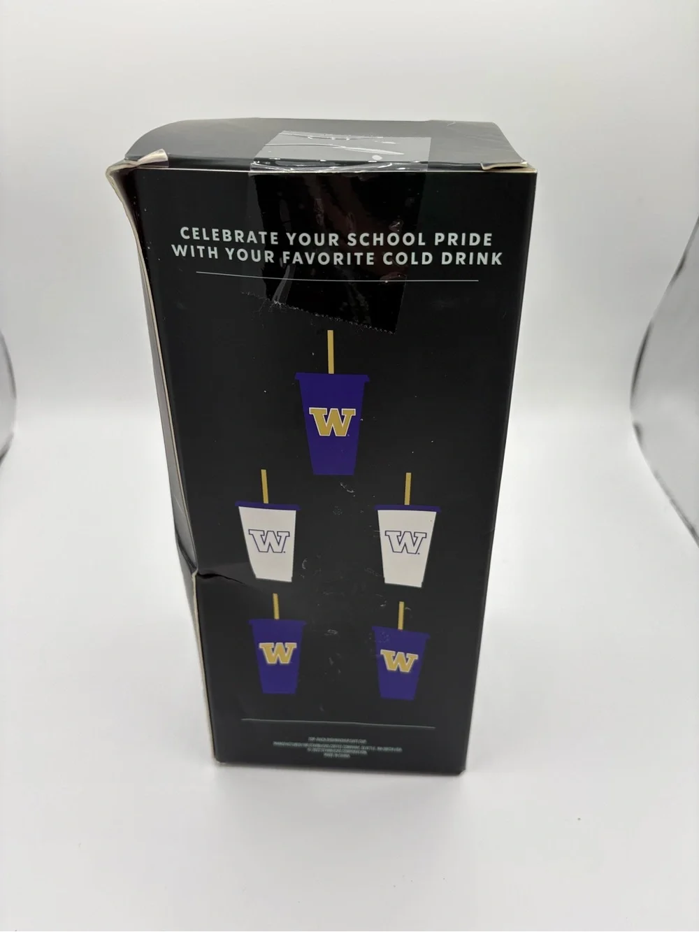 Starbucks Campus Collection Washington Huskies Reusable Cold Cups (5) New